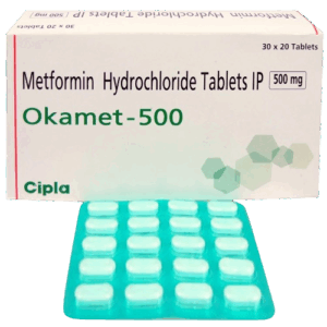 Metformin 500mg (Okamet) Tablets